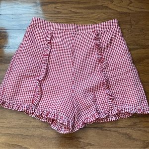 HYFVE Red Gingham Shorts